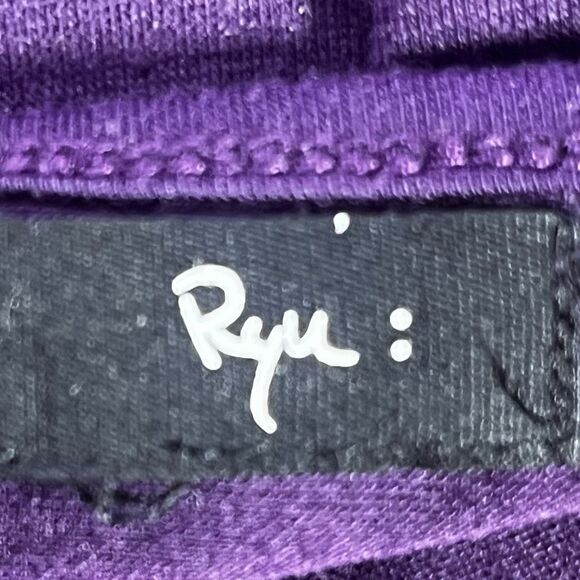 RYU: Purple Women’s 3D Floral Spaghetti Strap Lace Tiered Hem Dress - Picture 8 of 10